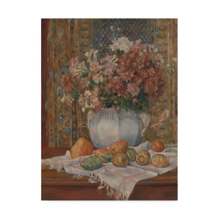 Pierre Auguste Renoir 'Still Life With Prickly Pears' Canvas Art,24x32
